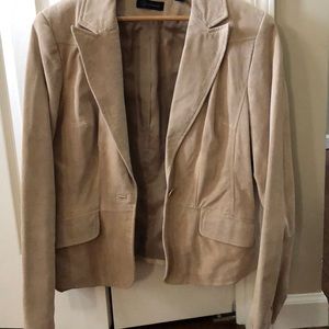100% suede leather short  blazer